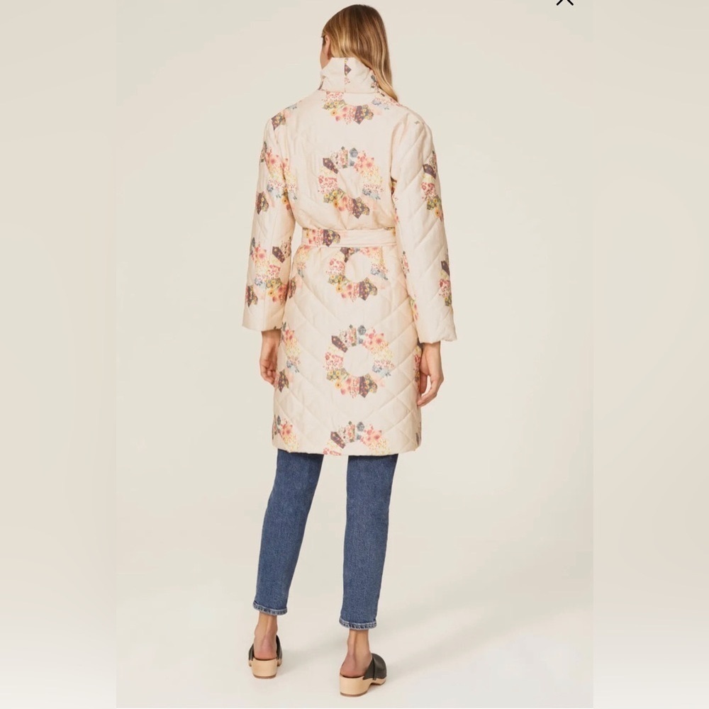 NWOT Samantha Sipos quilted coat